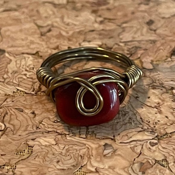 Wire Wrapped Artisan Ring - Picture 1 of 1